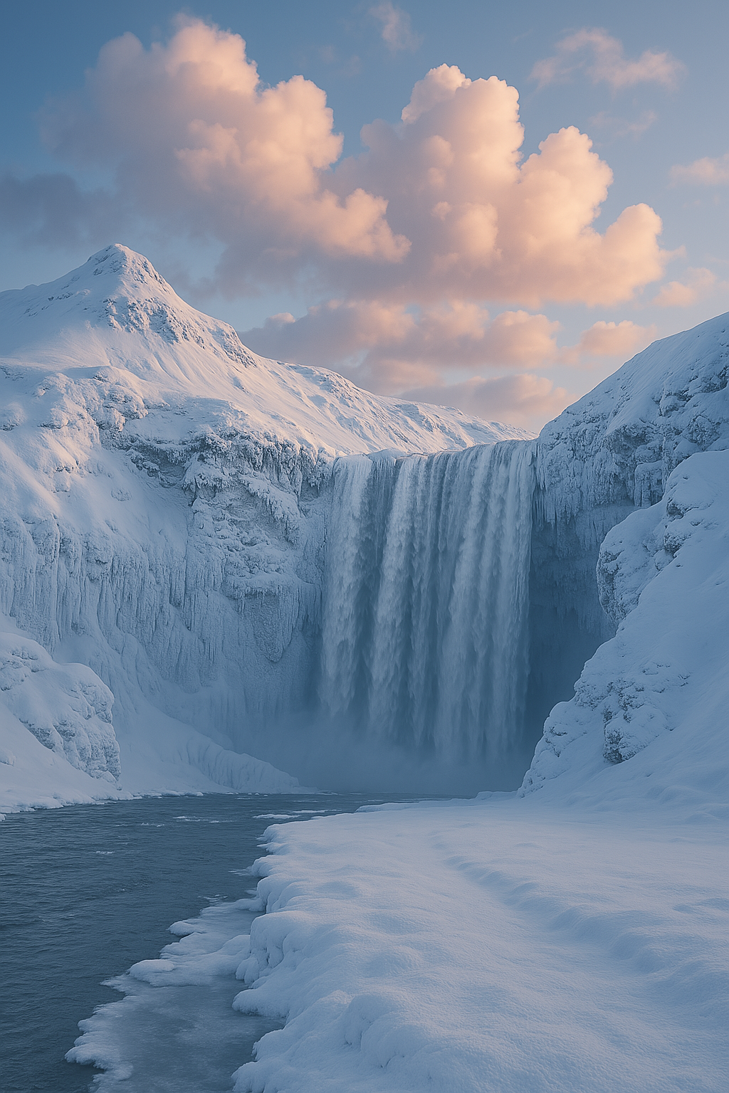 Winter Waterfall Wonderland